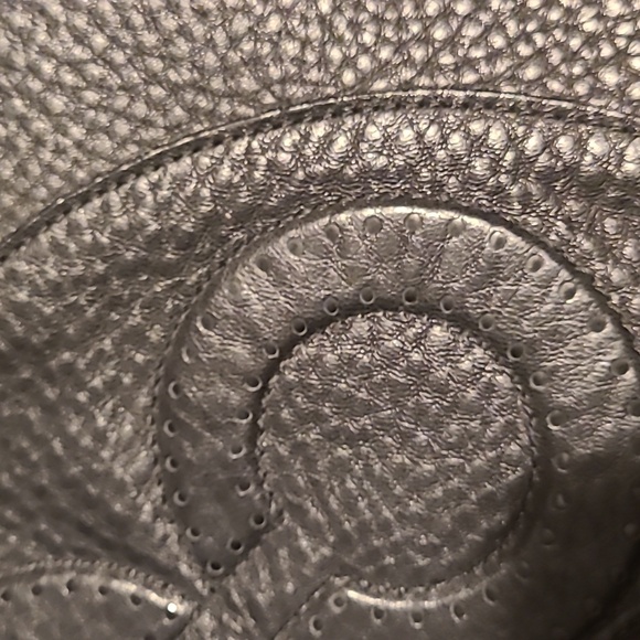 Coach Julia Pebbled Leather OpArt Perry Black Purse/Totek - Picture 9 of 9